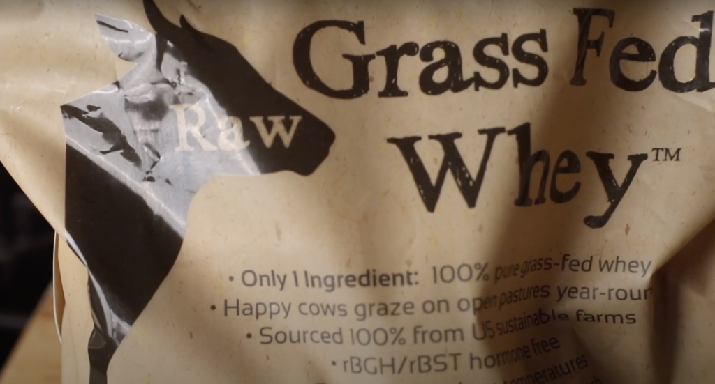 Plan grass fed whey protein in a bag
