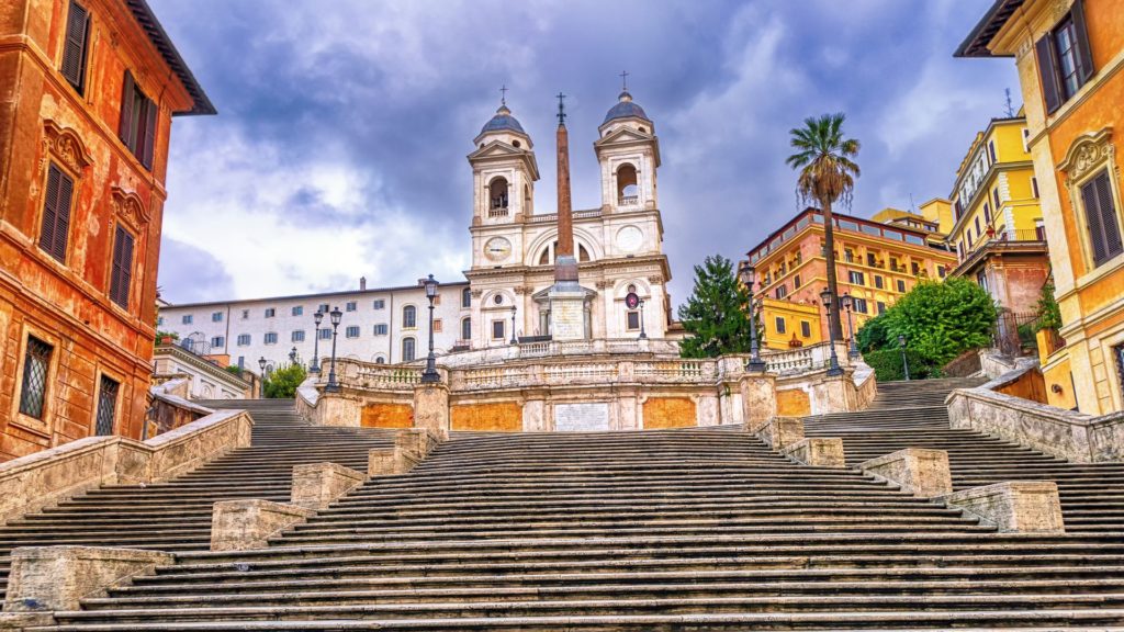 A picture of the Spanish Steps in Rome.